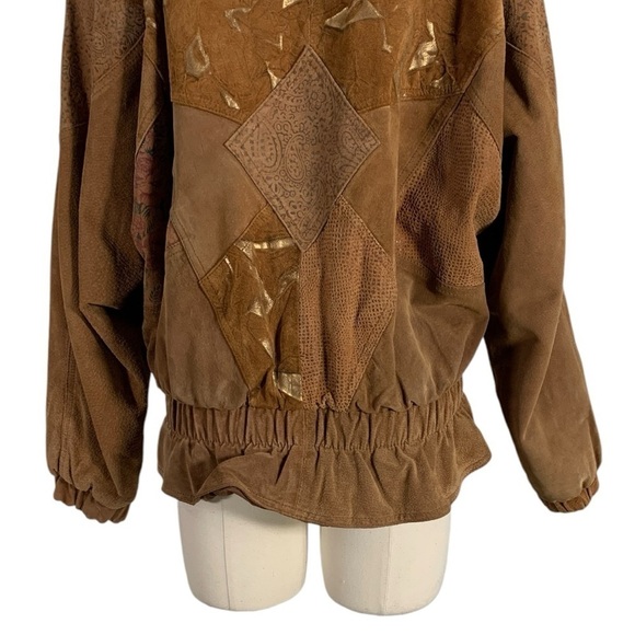 Vintage Winlit Suede Leather Jacket Size Medium - Picture 8 of 14